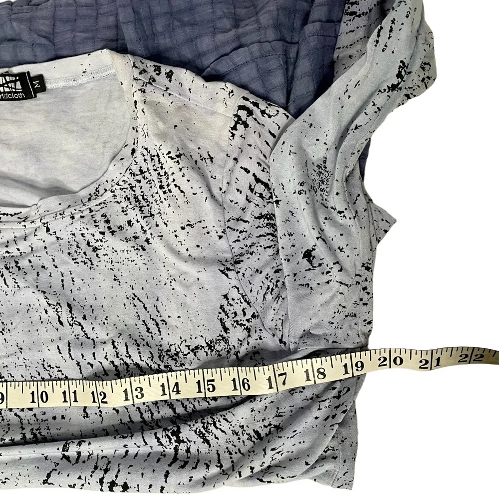 Art of Cloth Ombré 3/4 Sleeve Top Sz M - Picture 7 of 8